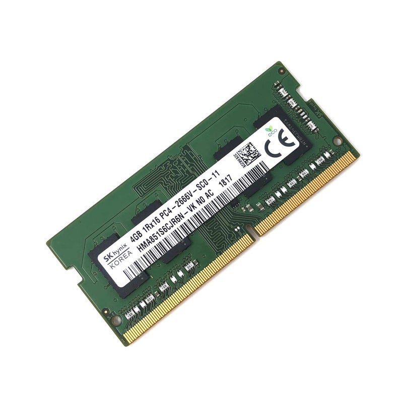 SK hynix HMA851S6CJR6N - VK Non ECC PC4-2666V 4GB DDR4 at 2666MHz 260pin SDRAM SODIMM Single Kit Laptop Memory - OEM - Image 1